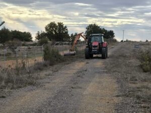 desbroce con tractor